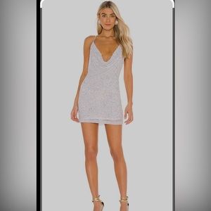 Retrofete mich dress in white